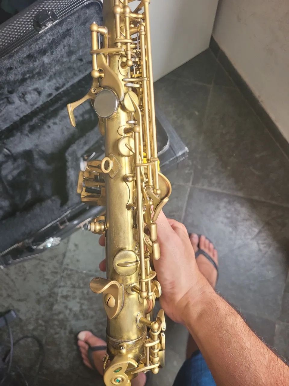 Sax soprano curvo Scavone + 2 boquilhas (Não é chinês) - Foto 3