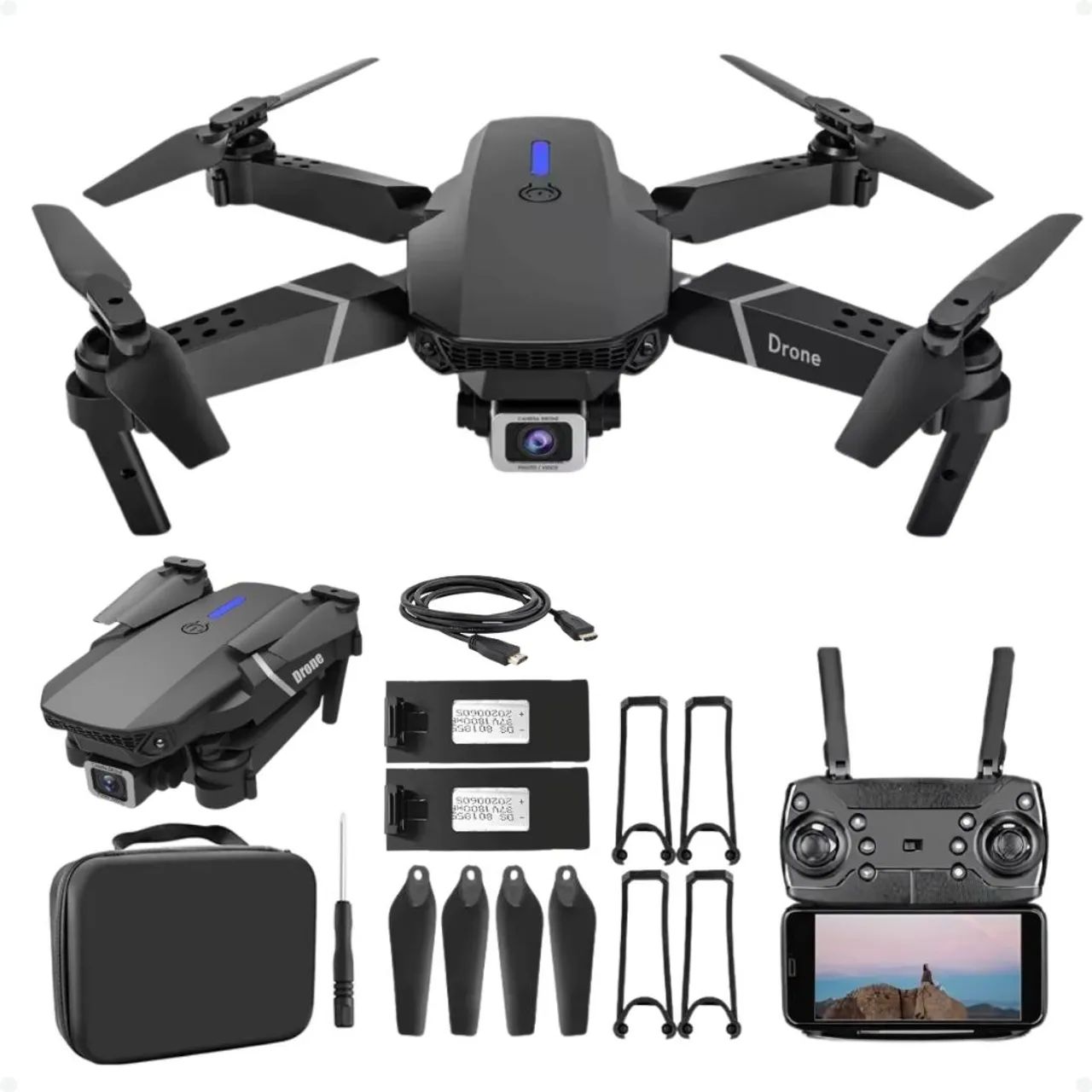 Mini drone inova hd iniciantes sensor obstáculos barato câmera dupla