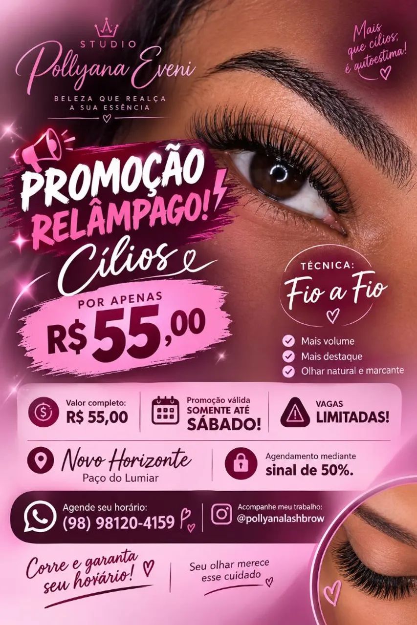 Cílio e sobrancelhas 