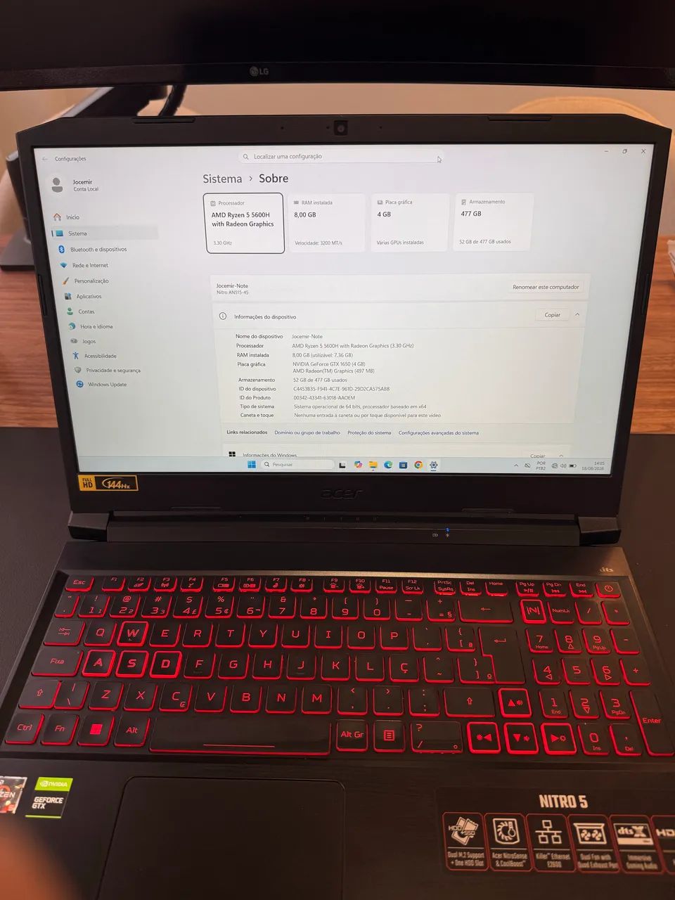 Notebook nitro 5 - Foto 2