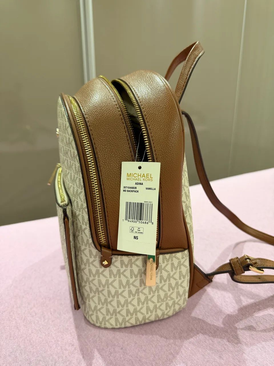 Mochila Michael Kors Adina Original Vanilla - Com Etiqueta - Foto 3
