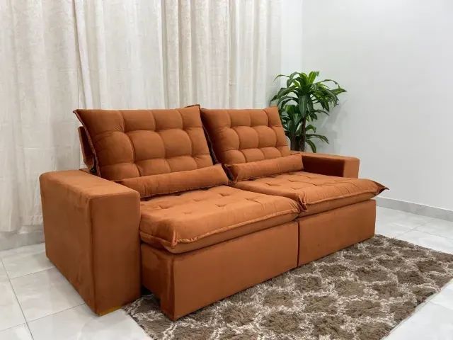 Sofá Retrátil Reclinável Small 2.30m  Produto  Novo!  Pronta Entrega! - Foto 4