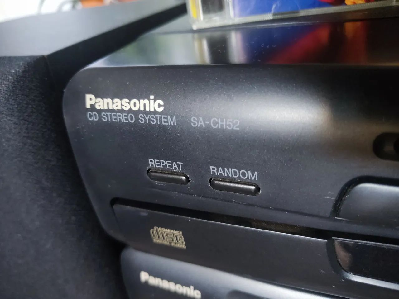 Fica um system Panasonic antigo<br>CD STEREO SYSTEM<br><br>SA-CH52  - Foto 4