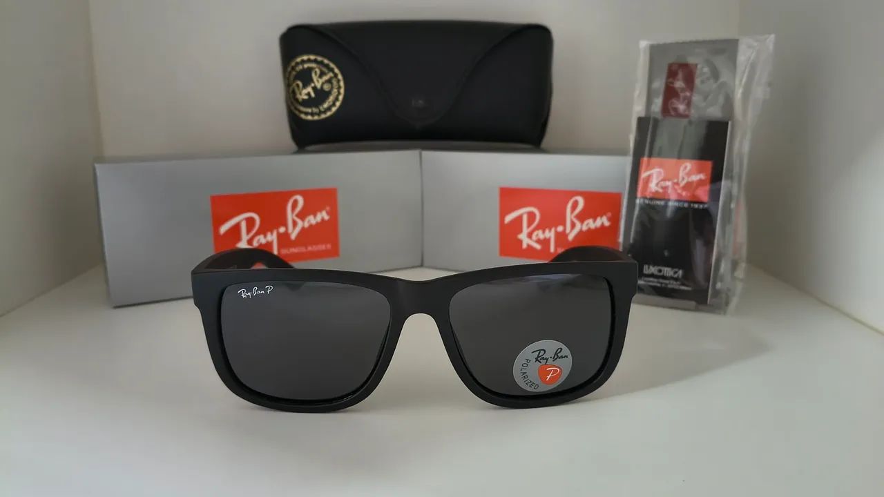 ÓCULOS DE SOL RAYBAN JUSTIN PRETO 
