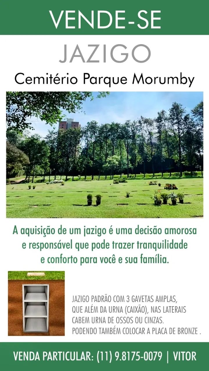 Jazigo | Cemitério do Morumby (3 lugares) - Foto 4