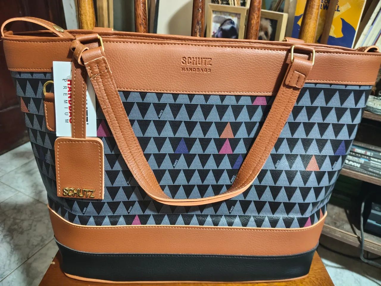 Bolsa triângulo tamanho grande duas formas de usar 