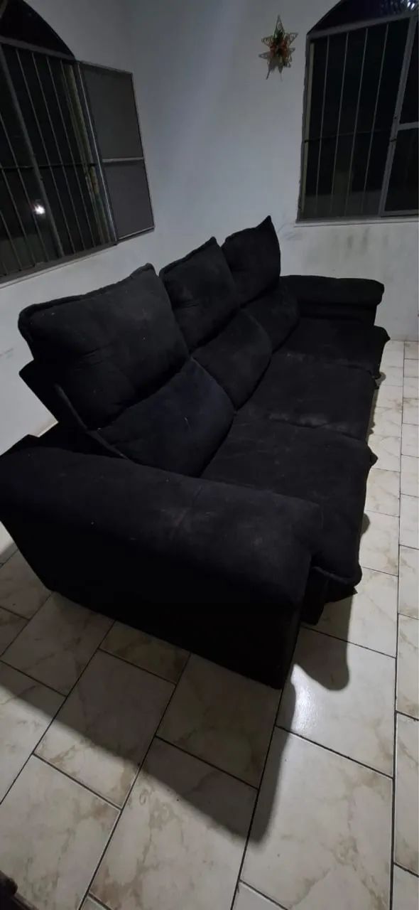     Sofá Preto 3 Lugares - Oportunidade  - Foto 4