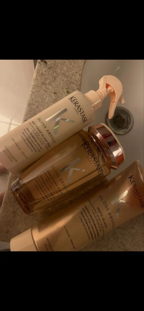 Kerastase Shampoo Condicionador e Leave In Gloss Absolu - Foto 2
