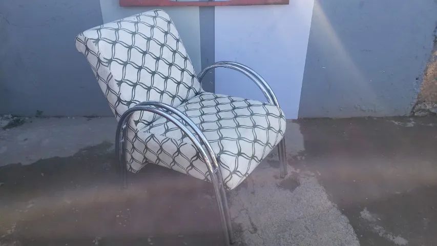 Abstract Black and White Pattern Single Armchair436600703896135682