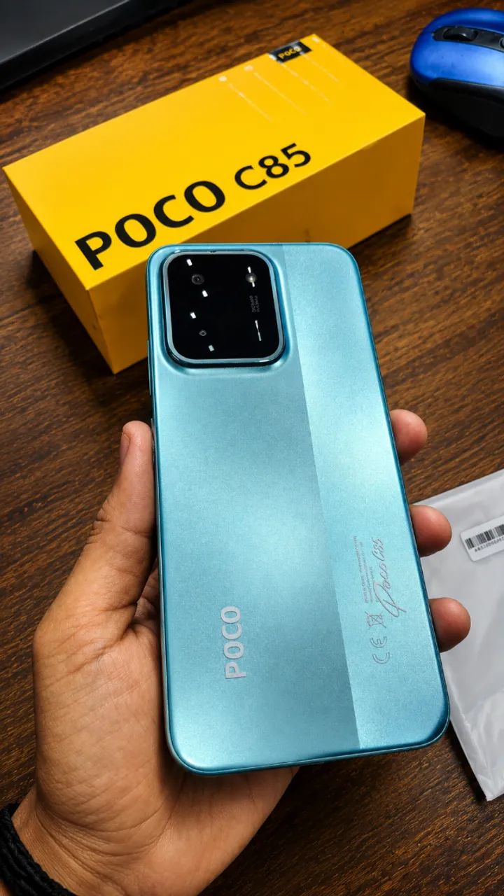 Celular POCO C85 256gb 8ram 4g Nfc Global + Pelicula E Capa Cor Green