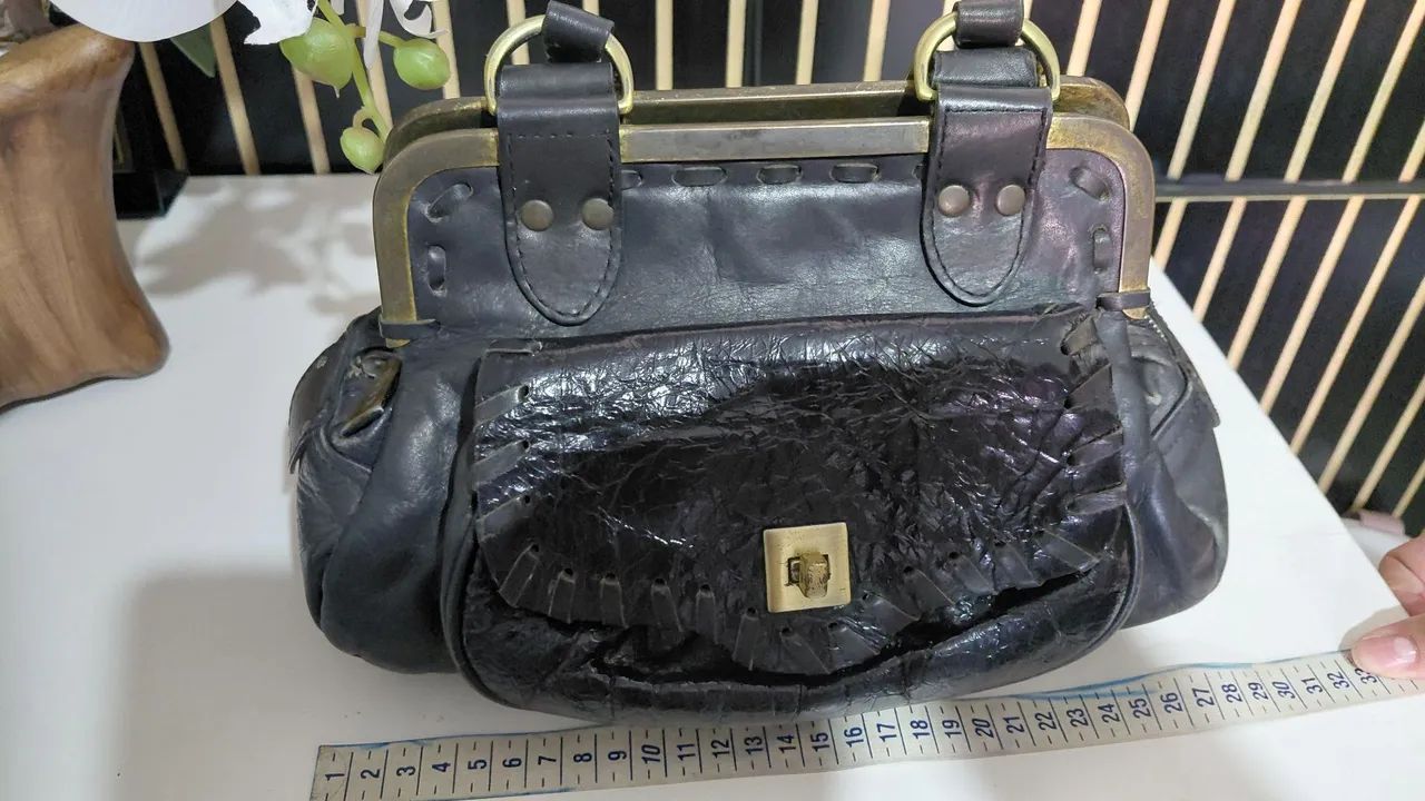 Bolsa couro legítimo  - Foto 4