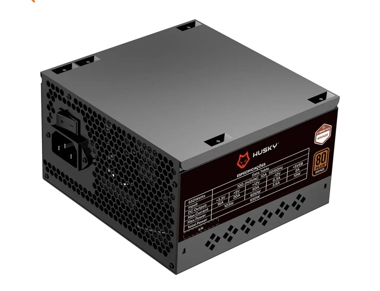 Fonte 650W Husky Sledger, 80 Plus Bronze. @importech_084 - Foto 4