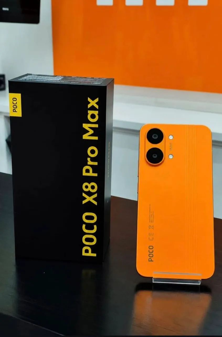 Poco X8 pro max 512GB laranja 