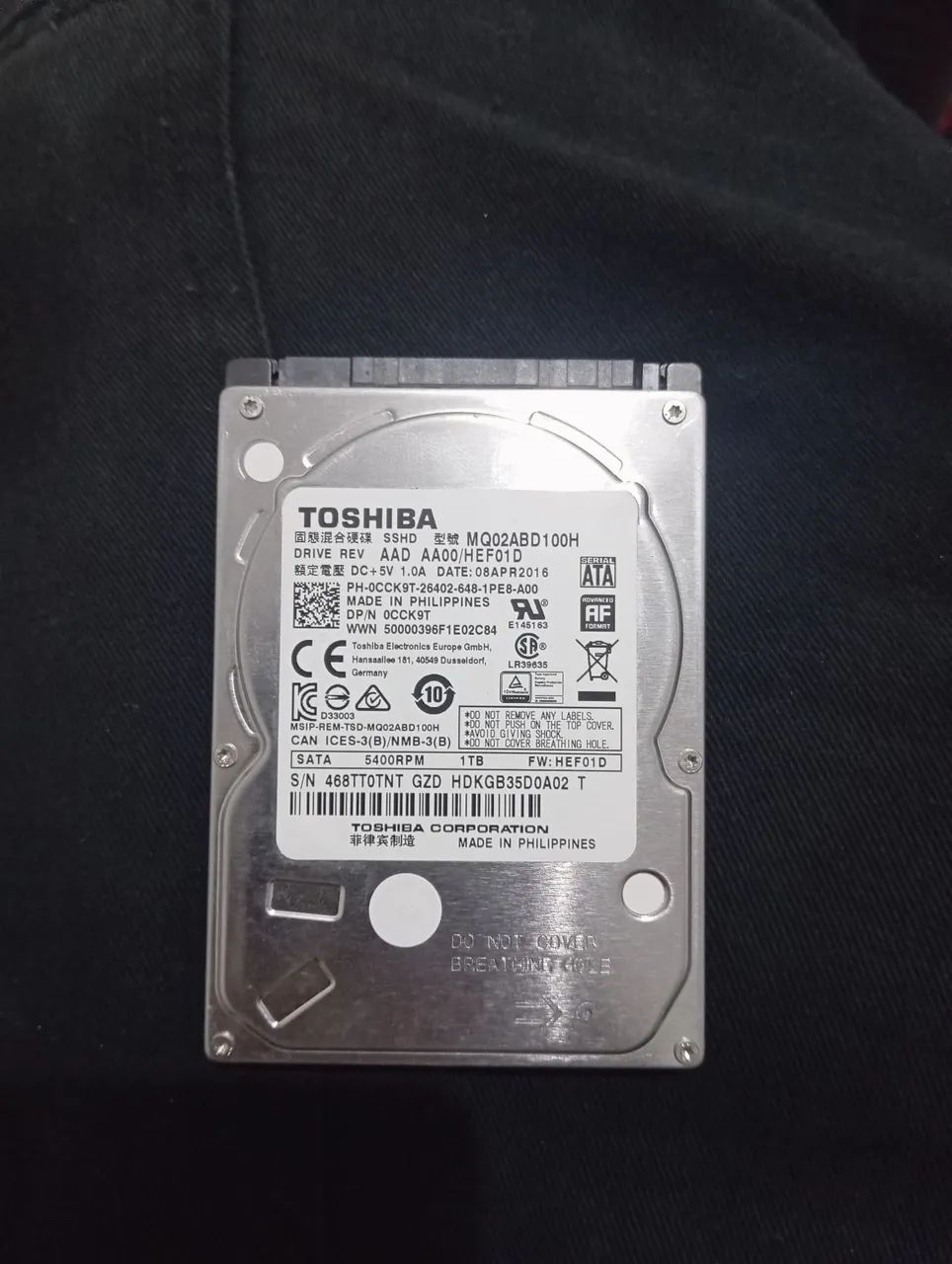 SSD 1T TOSHIBA SATA COM CABO - Armazenamento - Bela Vista, Palhoça