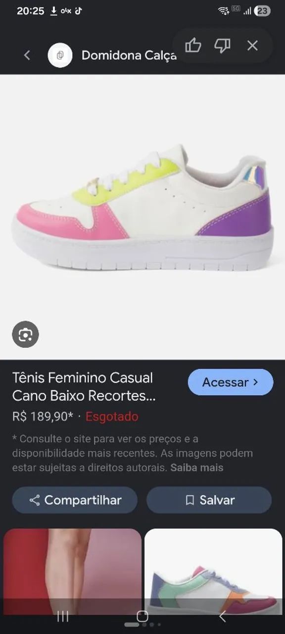 Tênis original Via Mia