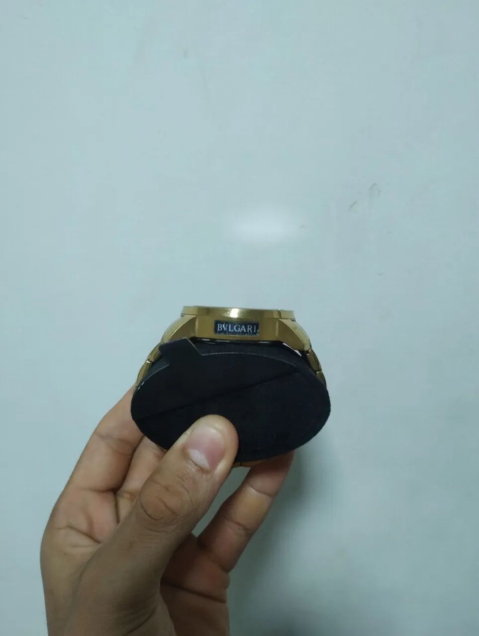 Relógio Masculino Estilo Bulgari Dourado - Funcionando Perfeitamente - Foto 3