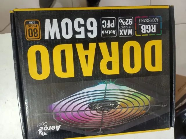 Fonte 650w 80Plus NOVA Funcionando