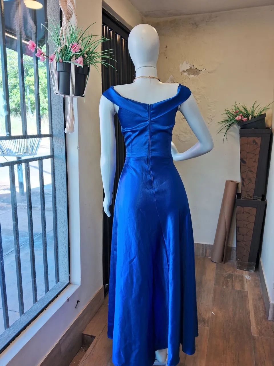 Vestido de Festa - Azul - Foto 2