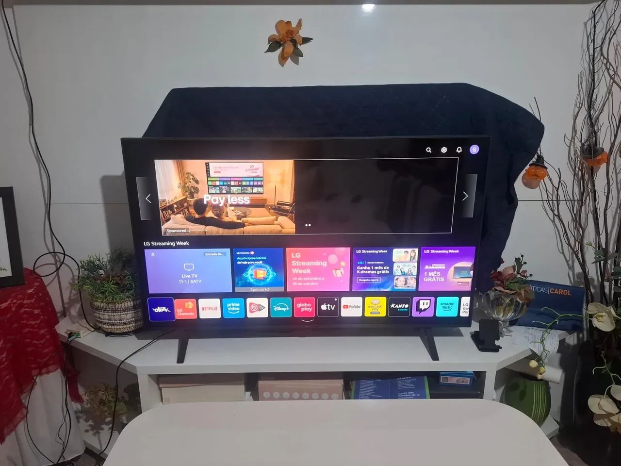 Tv LG 50 polegadas, Smart controle também é mause - Foto 2
