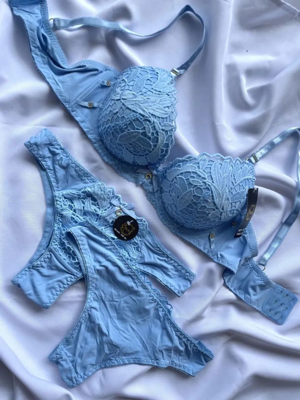 Conjunto Lingerie Elegance Blue Sky
