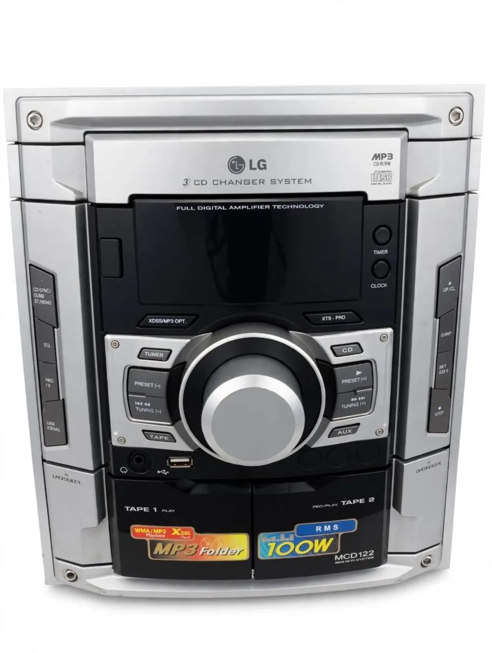 Mini System LG MCD122 100W RMS - 3 CD Changer + 2 Caixas*