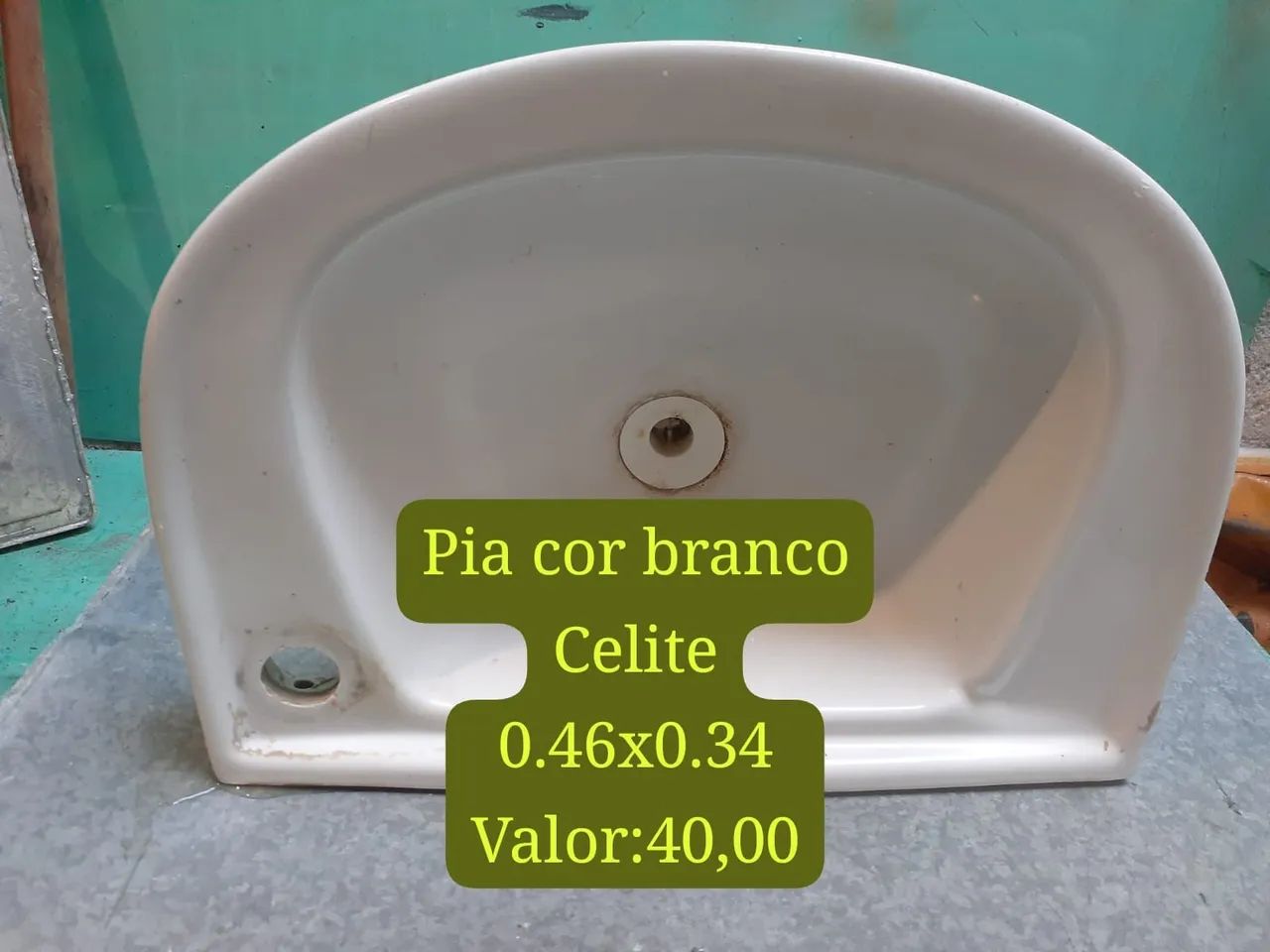 Pia branco Celite usada! Aceito proposta 