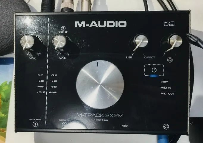 Interface de áudio 2x2 com MIDI (M-AUDIO 2X2M) - Foto 2