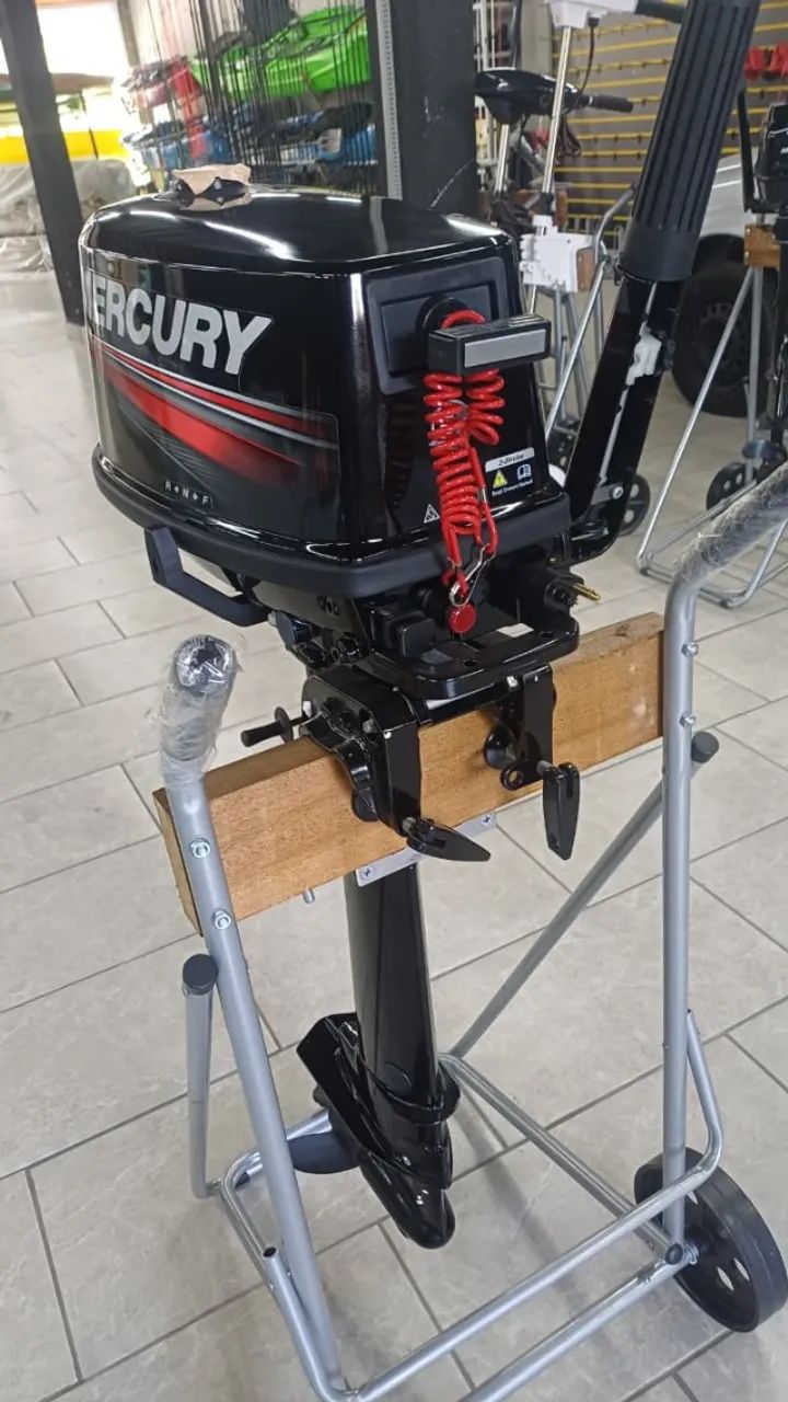 mercury 5 hp na caixa motor de popa