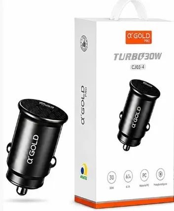 Carregador veicular turbo 30w