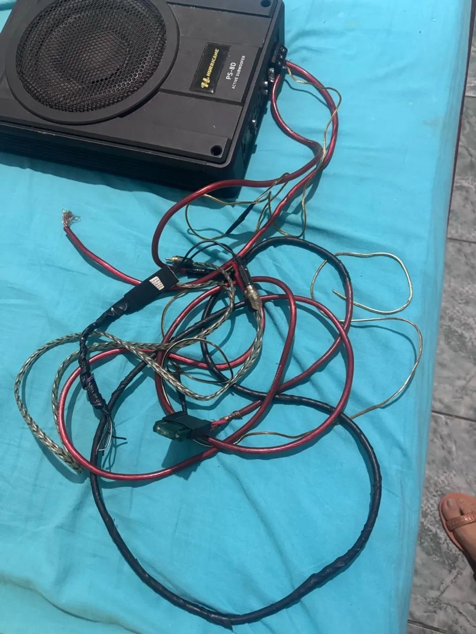 Caixa subwoofer hurricane ps 8d  - Foto 3