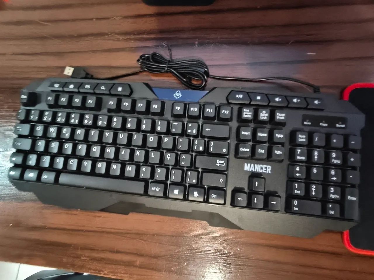 Kit Gamer Teclado, Mouse e Mousepad Mancer Orc - Foto 2