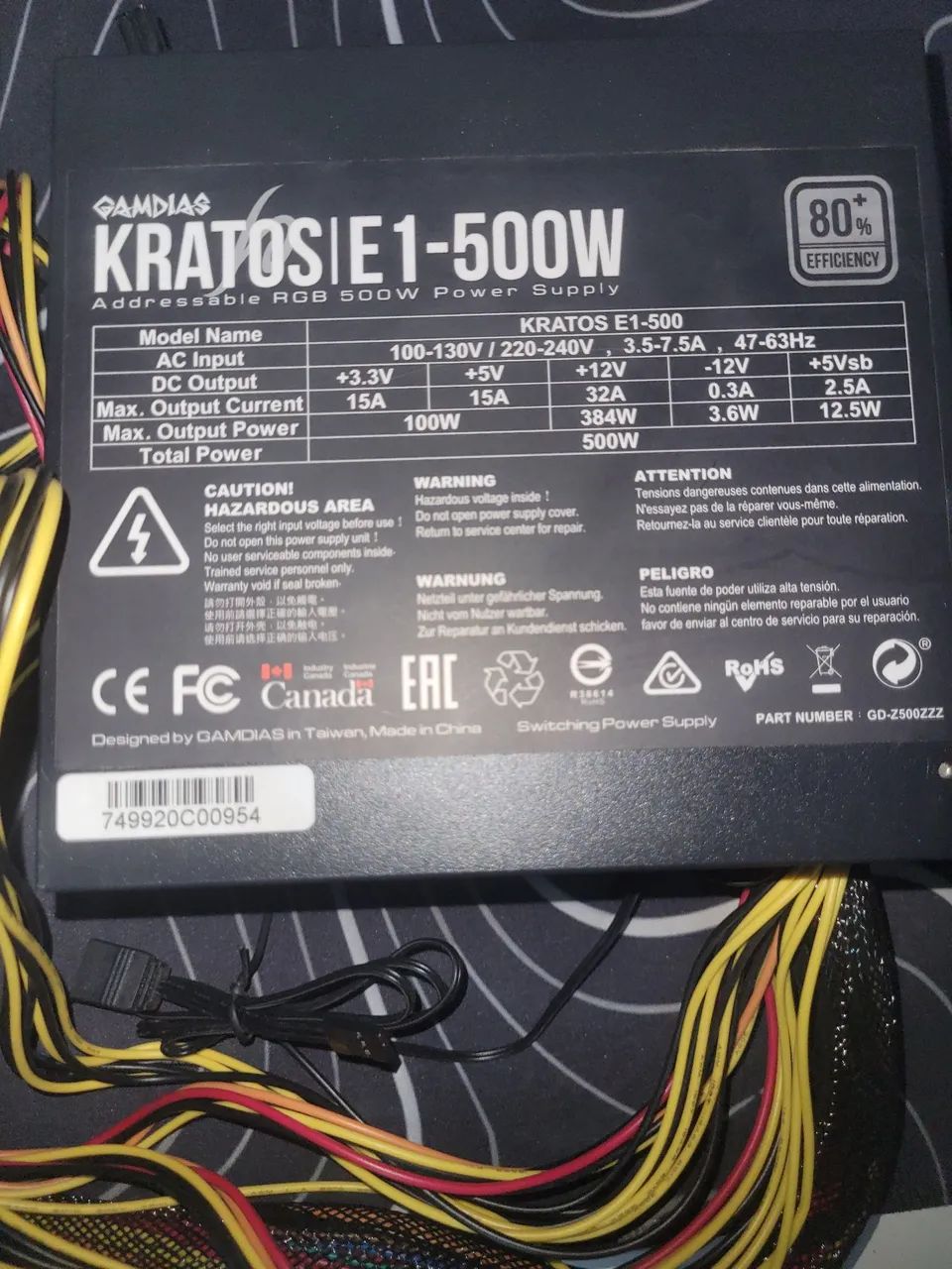 Fonte Kratos E1 500W - Foto 3