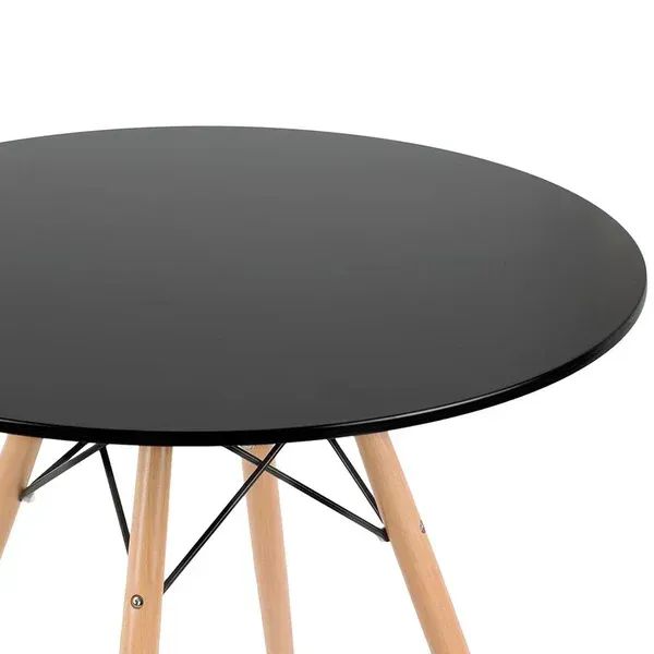 MESA EAMES EIFFEL REDONDA 90 CM - PRETO PETROMIX 80953 - Foto 3