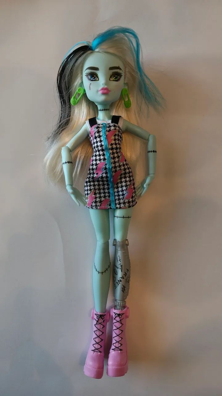Boneca Monster High Azul, articulada - Original 