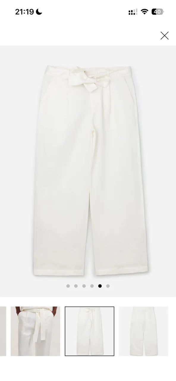 Calça Wide Leg em Liocel com cinto Alfaiatada  - Foto 3