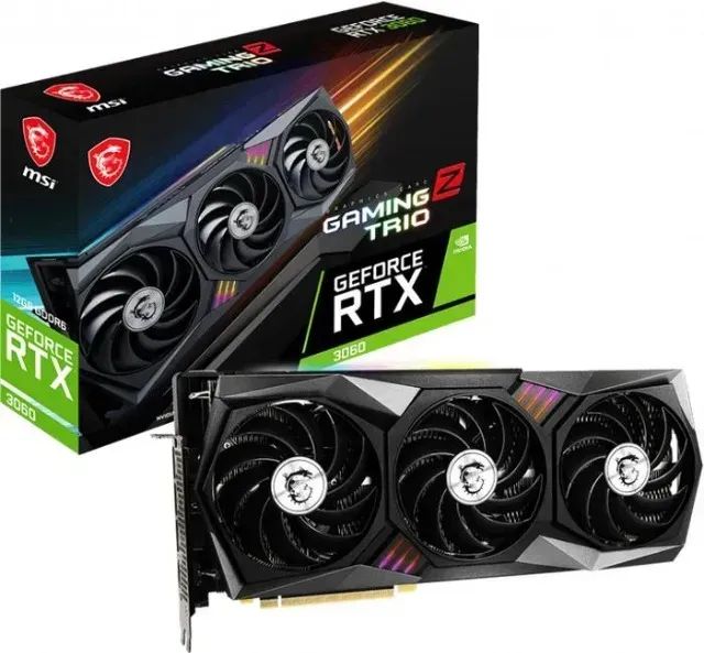Stable Diffusion対応 eGPUボックス RTX3060 12GB MSI GeForce RTX 3060 12GB GDDR6 Gaming Z Trio OC - Peças de