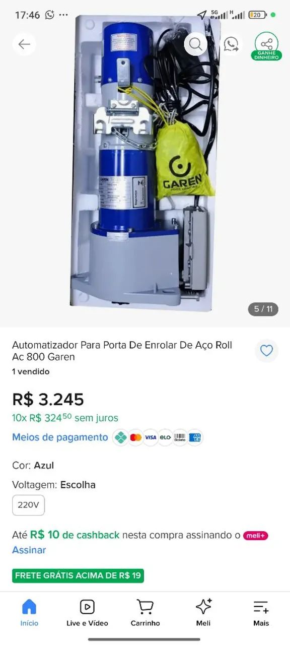 Motor para porta de loja - Foto 2