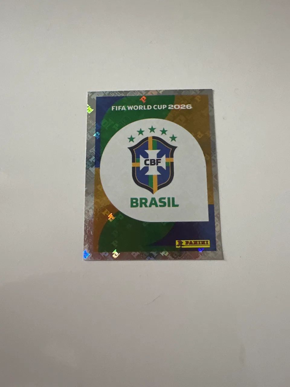 Figurinha brilhante do Brasil 