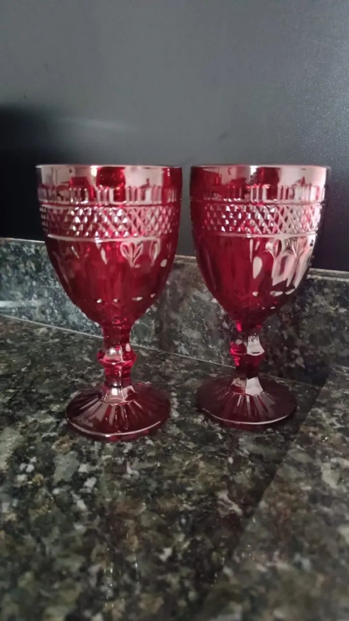 Jogo de Copos e Taças Cristal e Vidro - Foto 3