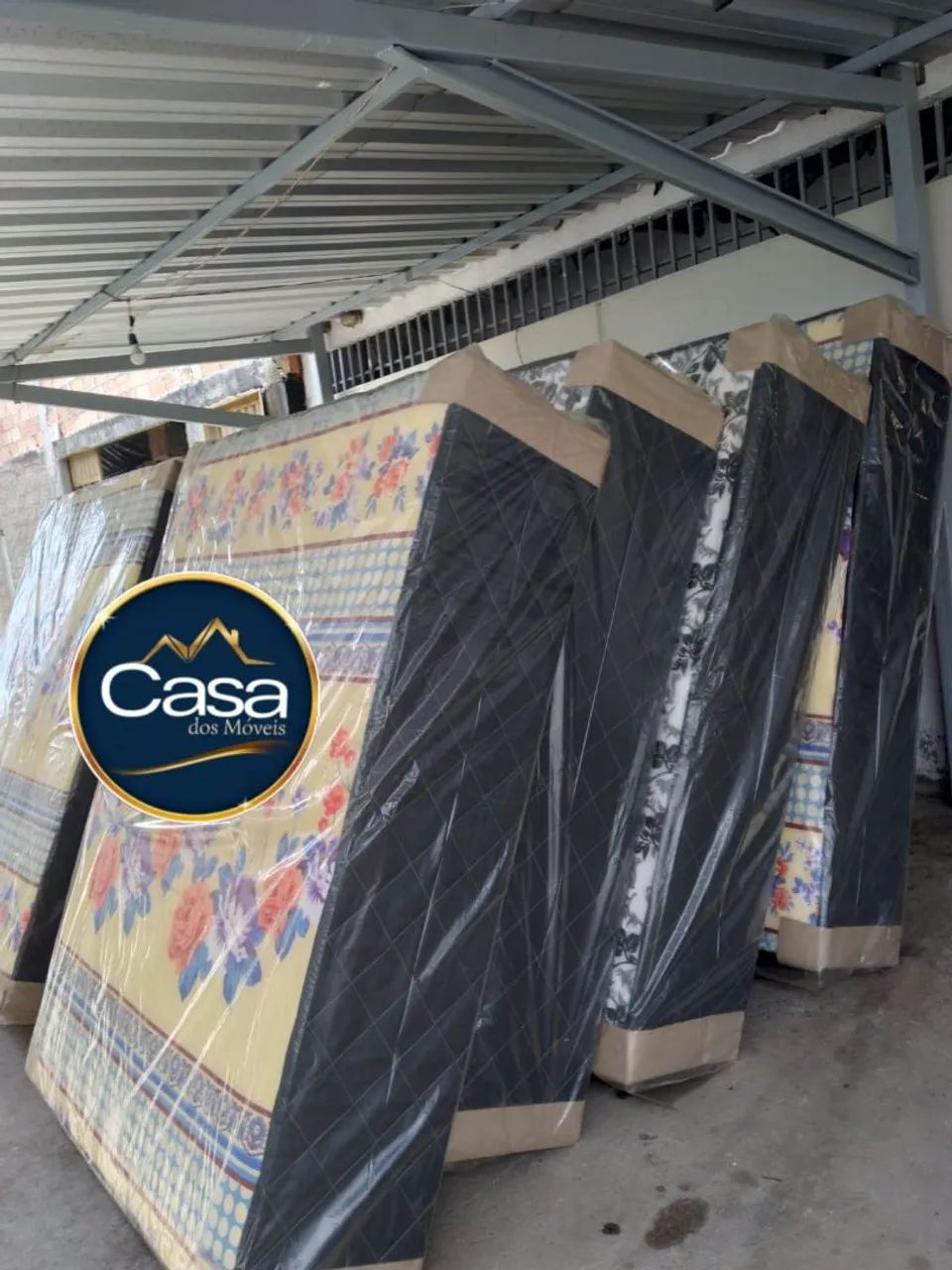 Cama casal acoplada simples 5cm de espuma D20 comum 