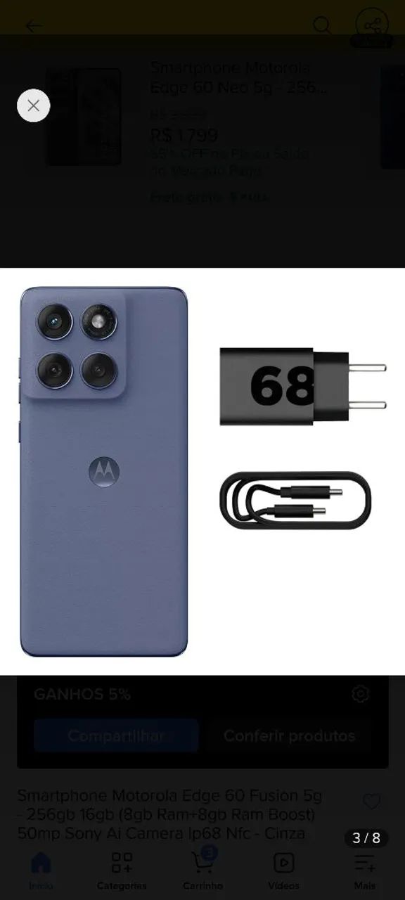 Smartphone Edge 60 Fusion  - Foto 2