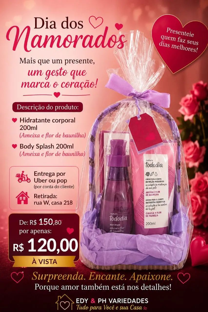 Kit presenteavel dia dos namorados 