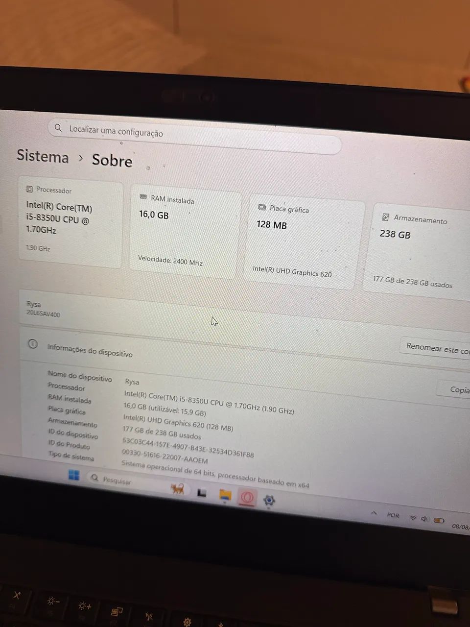Notebook Lenovo ThinkPad i5 16GB RAM - Foto 2