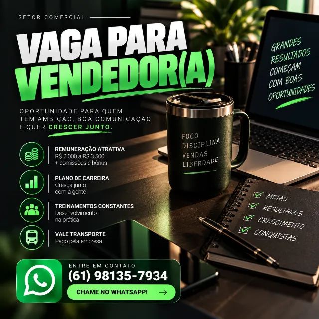 Vaga de Emprego ? Atendente de loja