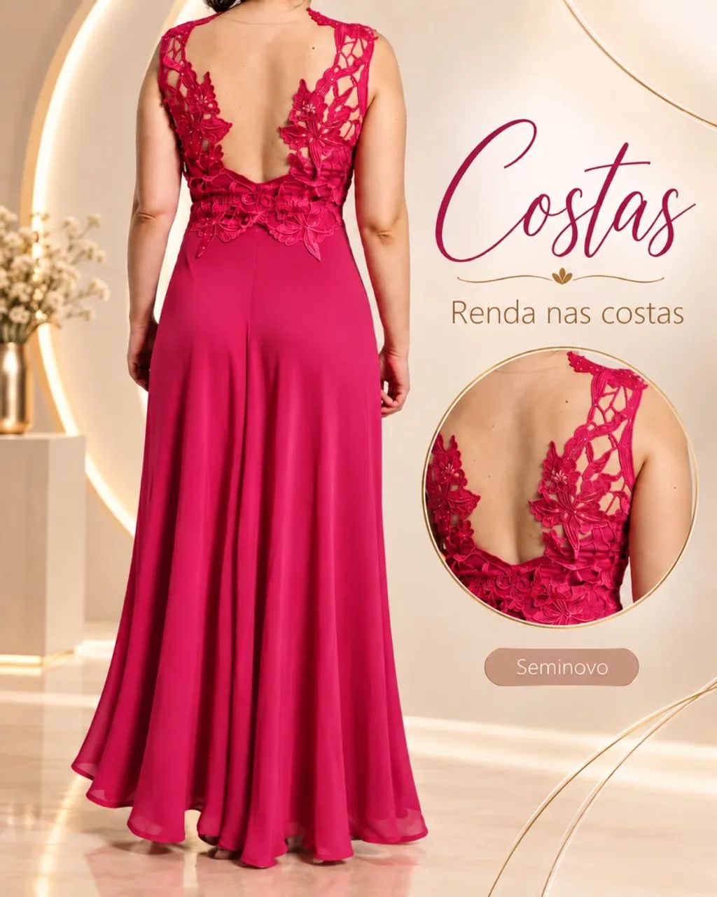 Vestido Longo Pink - Foto 3