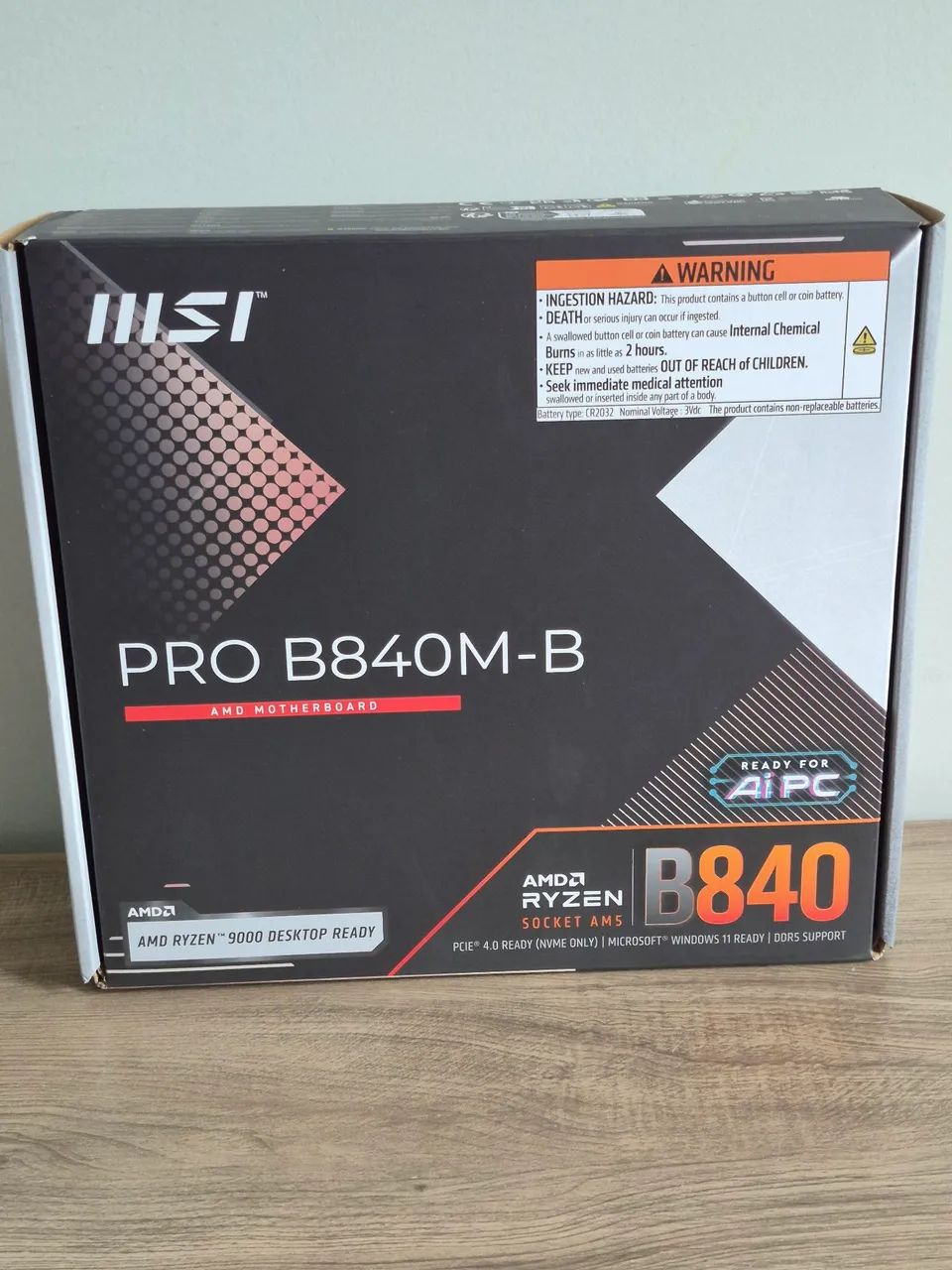 Placa Mãe B840M-B Msi Am5 Matx - Nova
