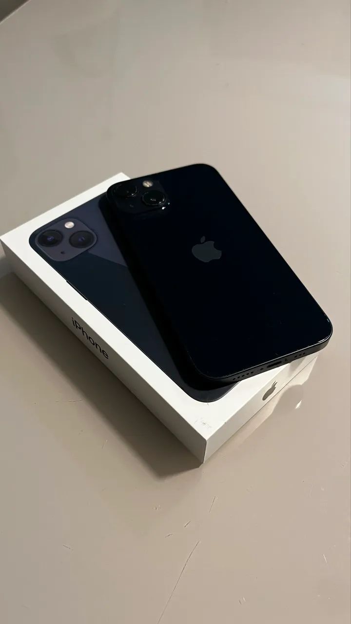 iPhone 13 Preto 256GB Seminovo Bateria 84% Tela Perfeita Caixa +
