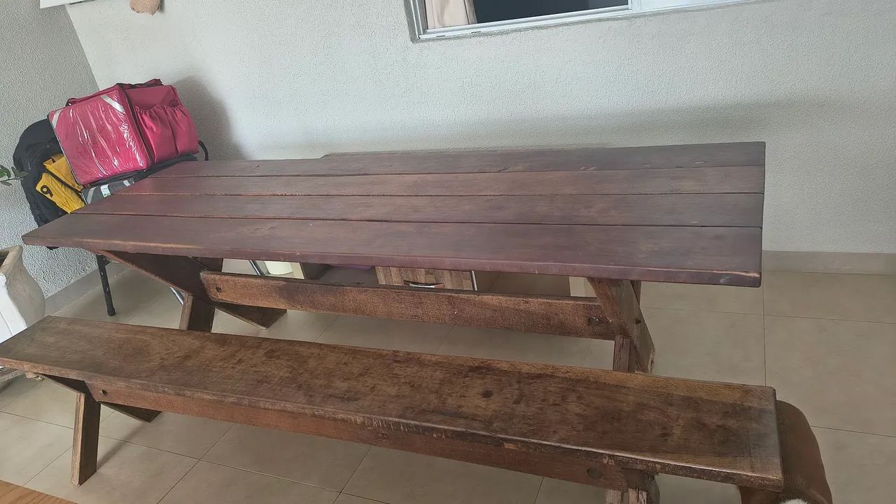 Mesa madeira 2.50x.082 - Foto 2