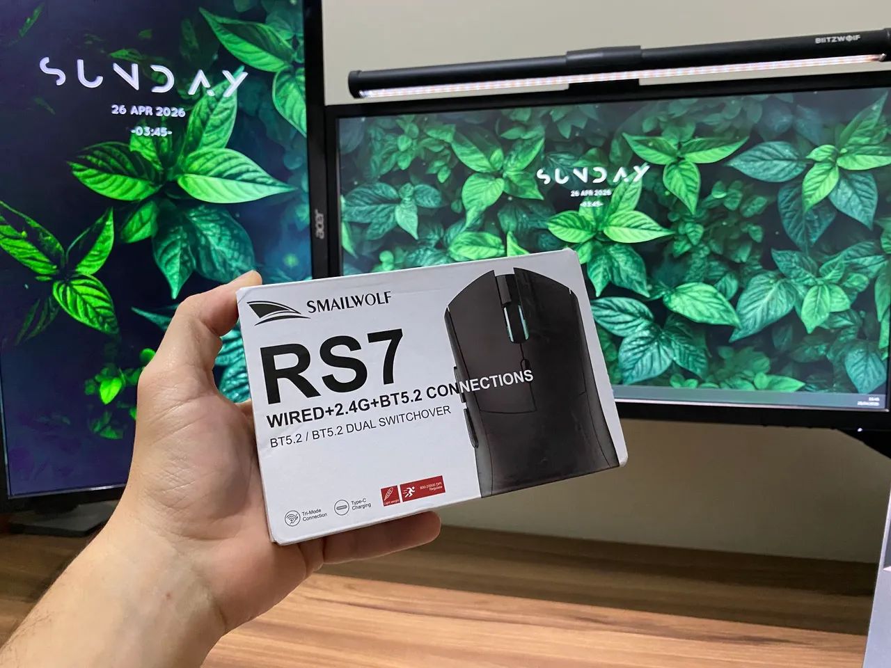 Mouse Gamer Smailwolf RS7 RGB Alta Precisão (Novo)