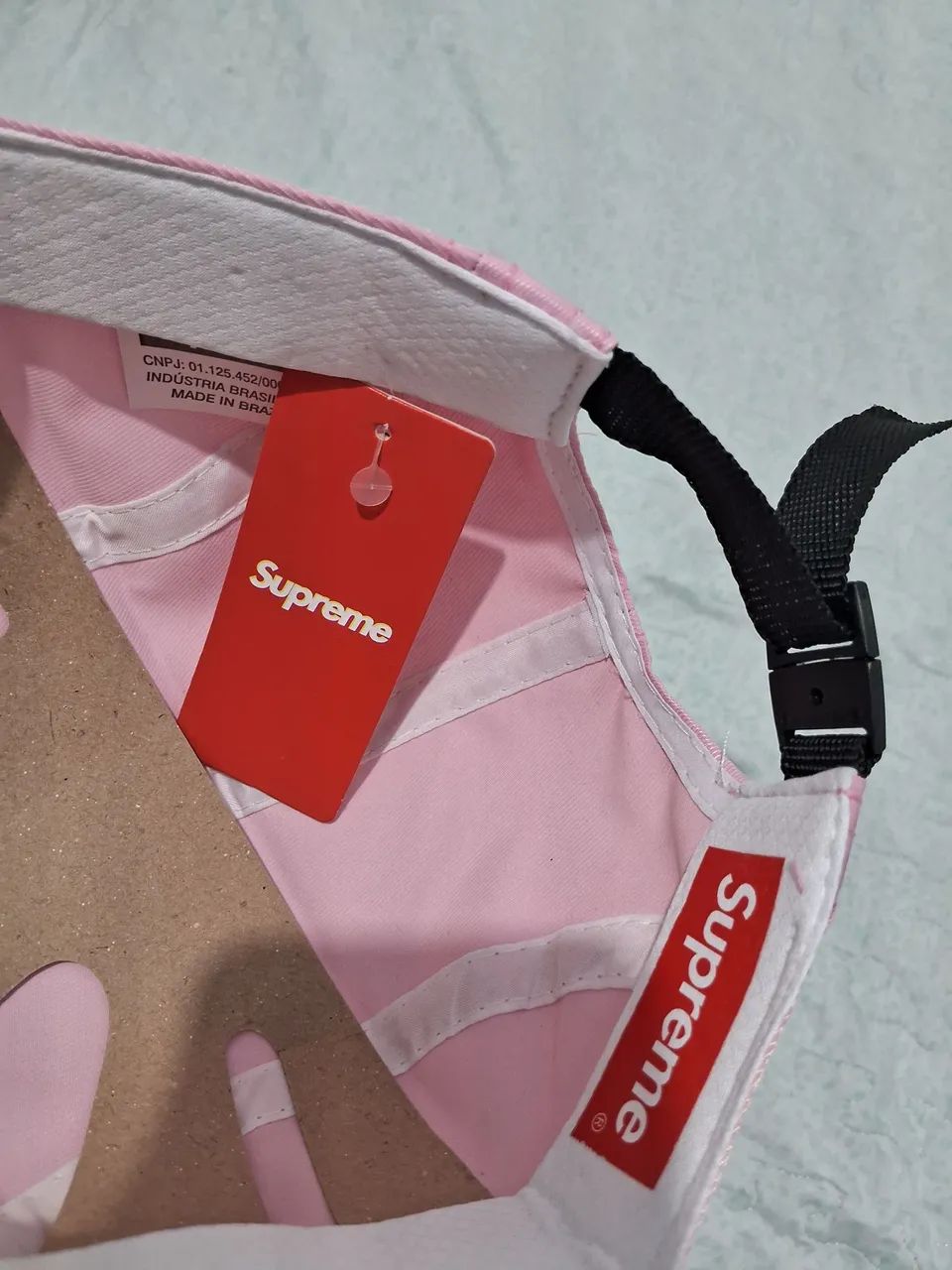 Boné Supreme Aba Reta Rosa - Foto 4